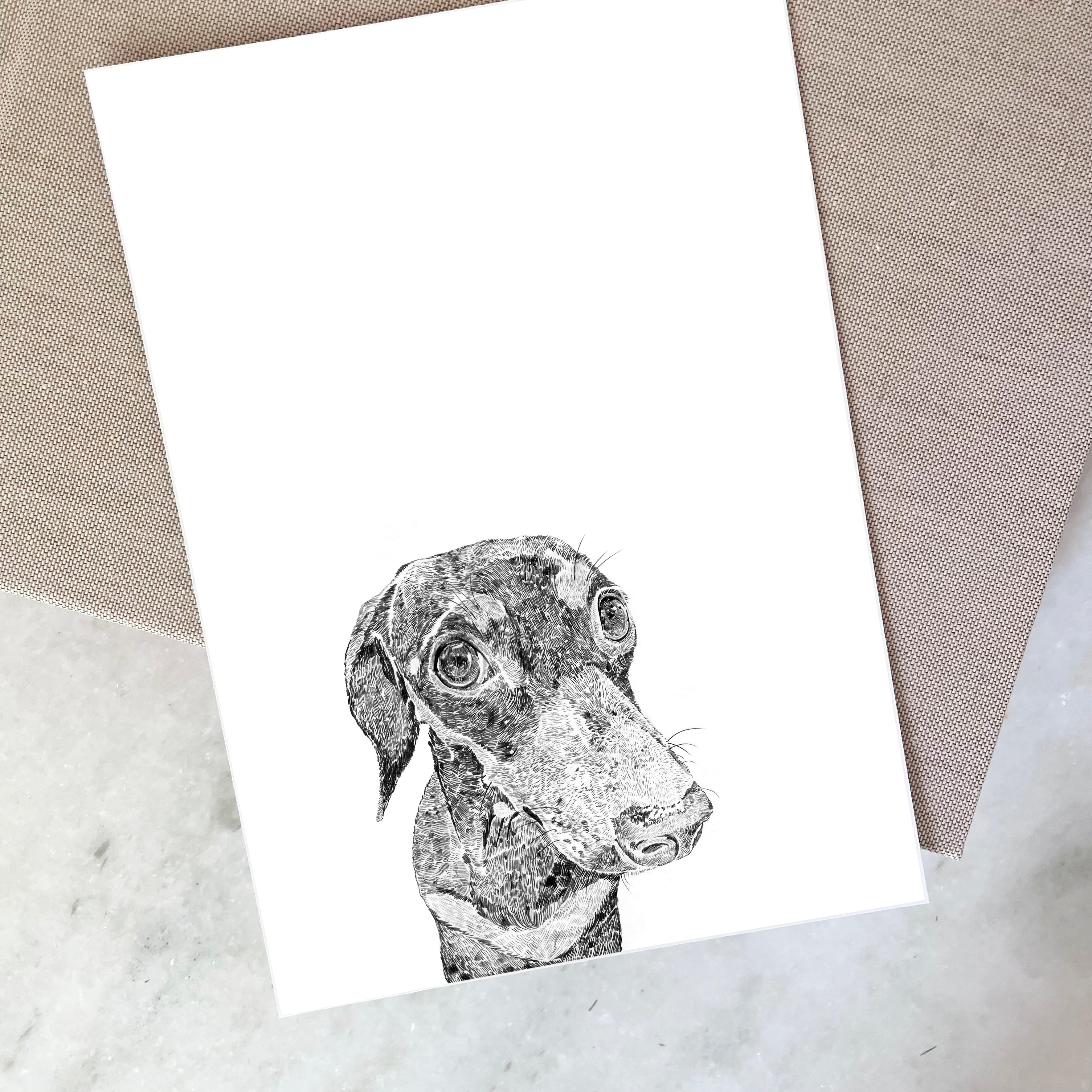 Dachshund Dog Art Print
