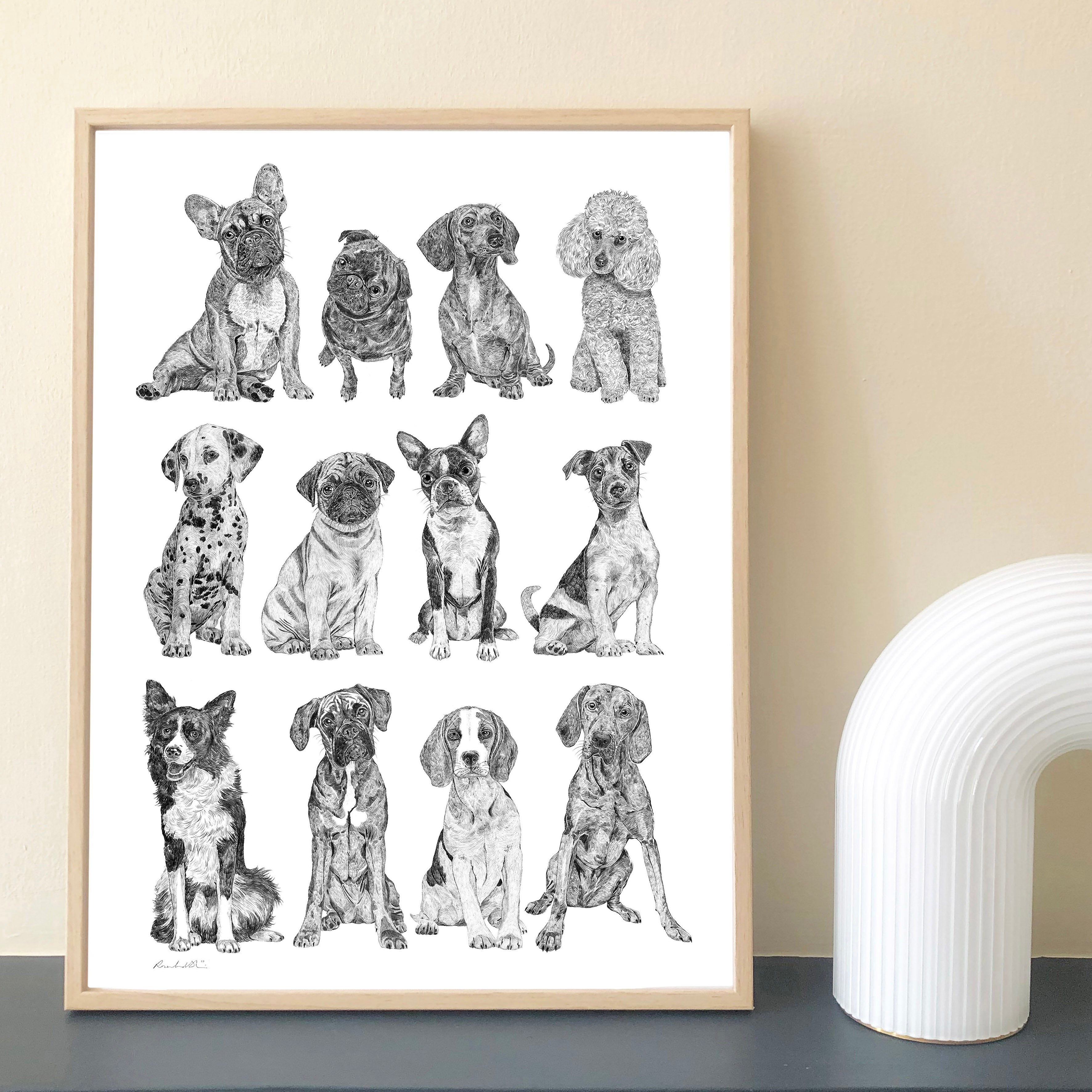 Mini Dog Collection Print