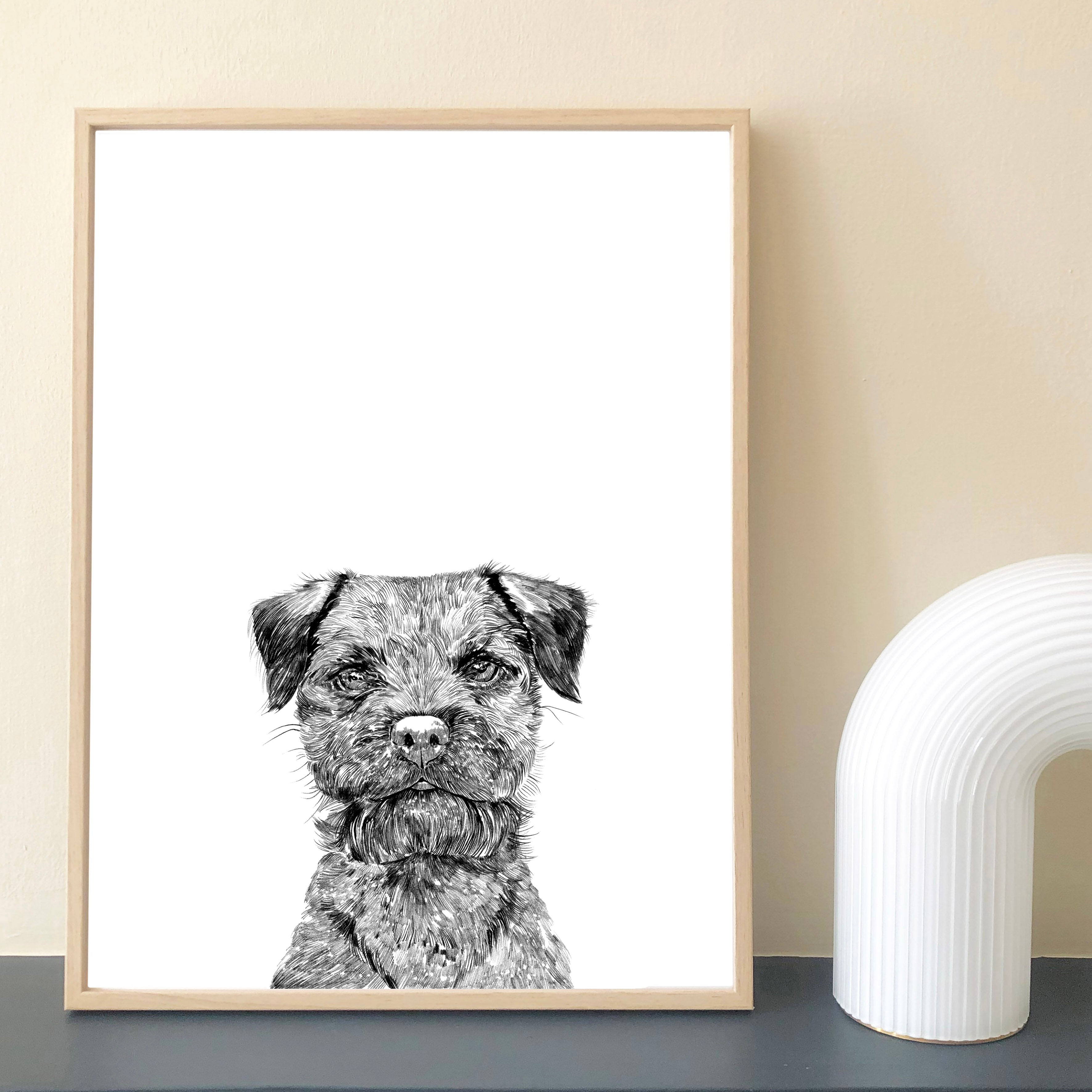 Border Terrier Dog Print