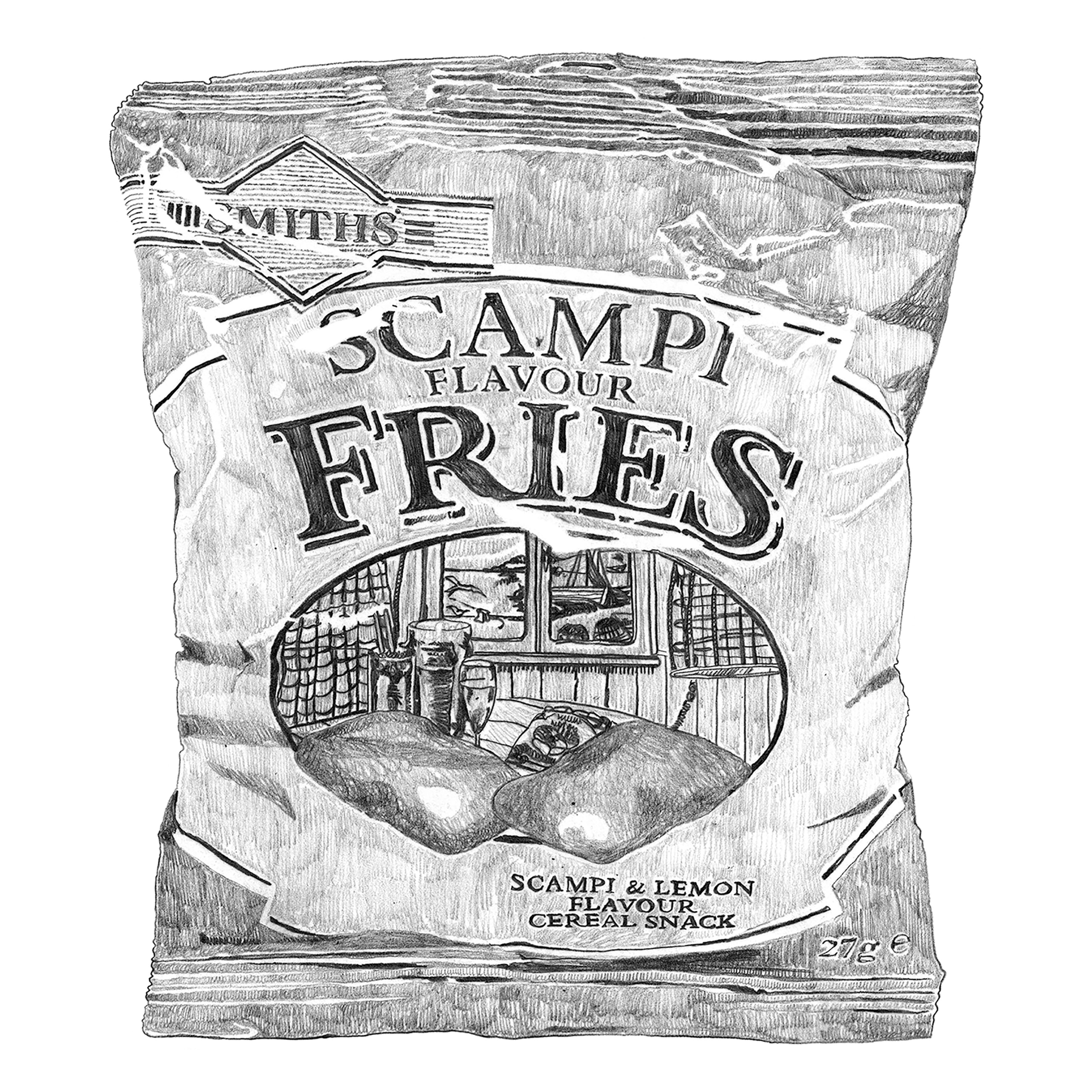 Scampi Fries Mini Print
