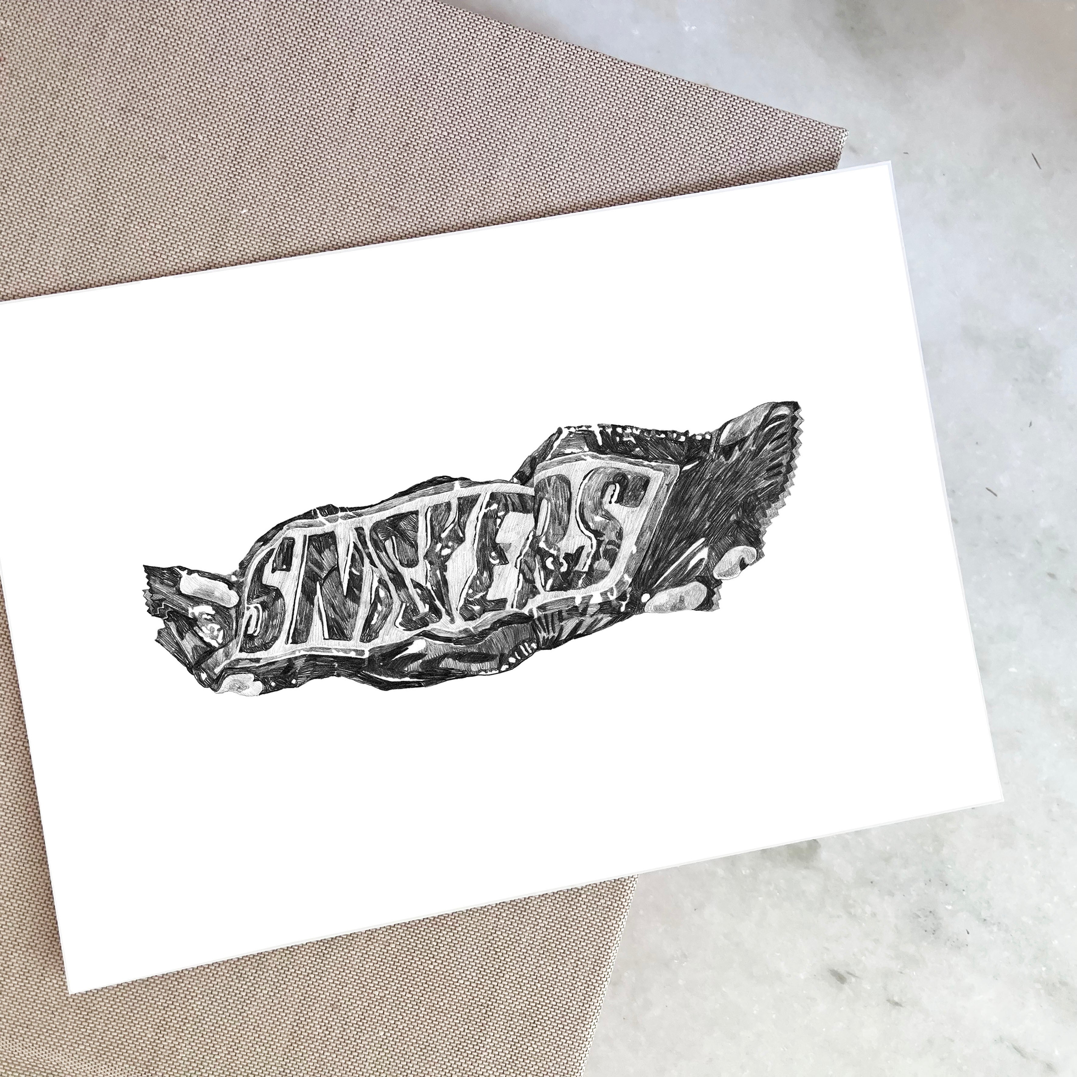 Snickers Mini Letter Chocolate Snickers Mini Print – ROS SHIERS