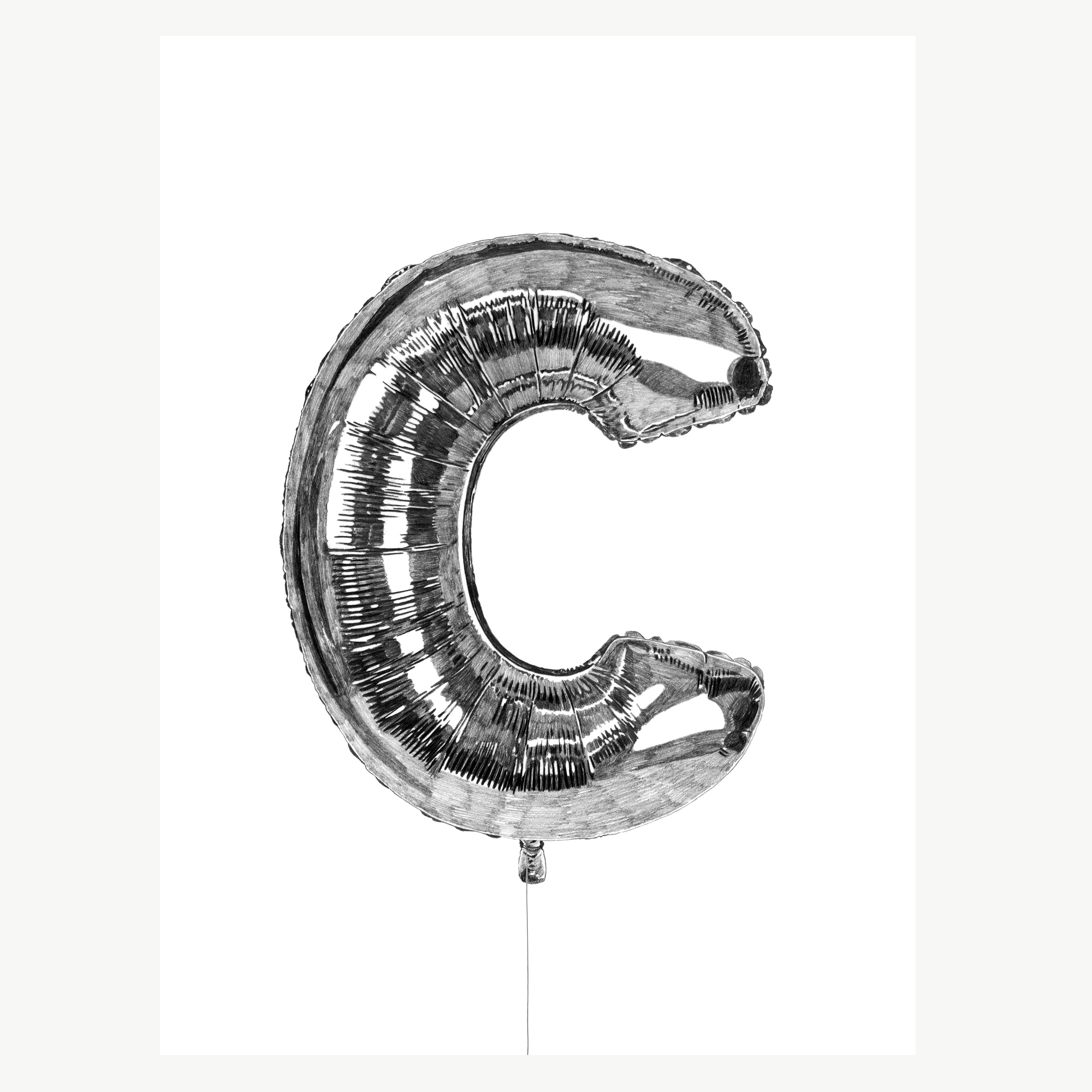 C Balloon Print