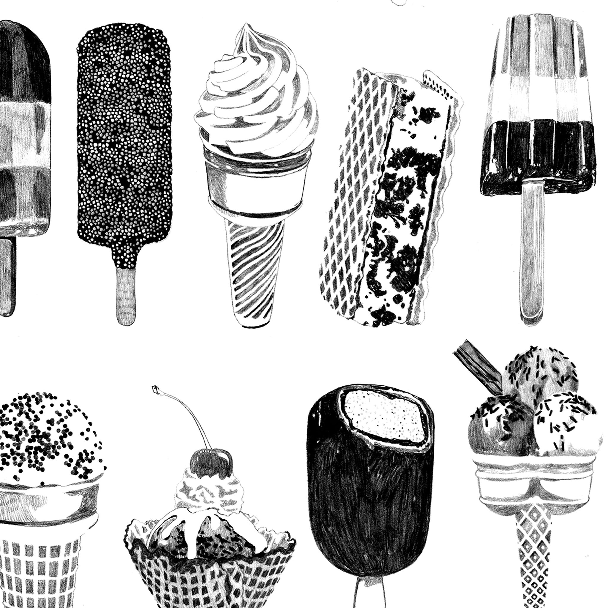 Ice Cream Collection Print