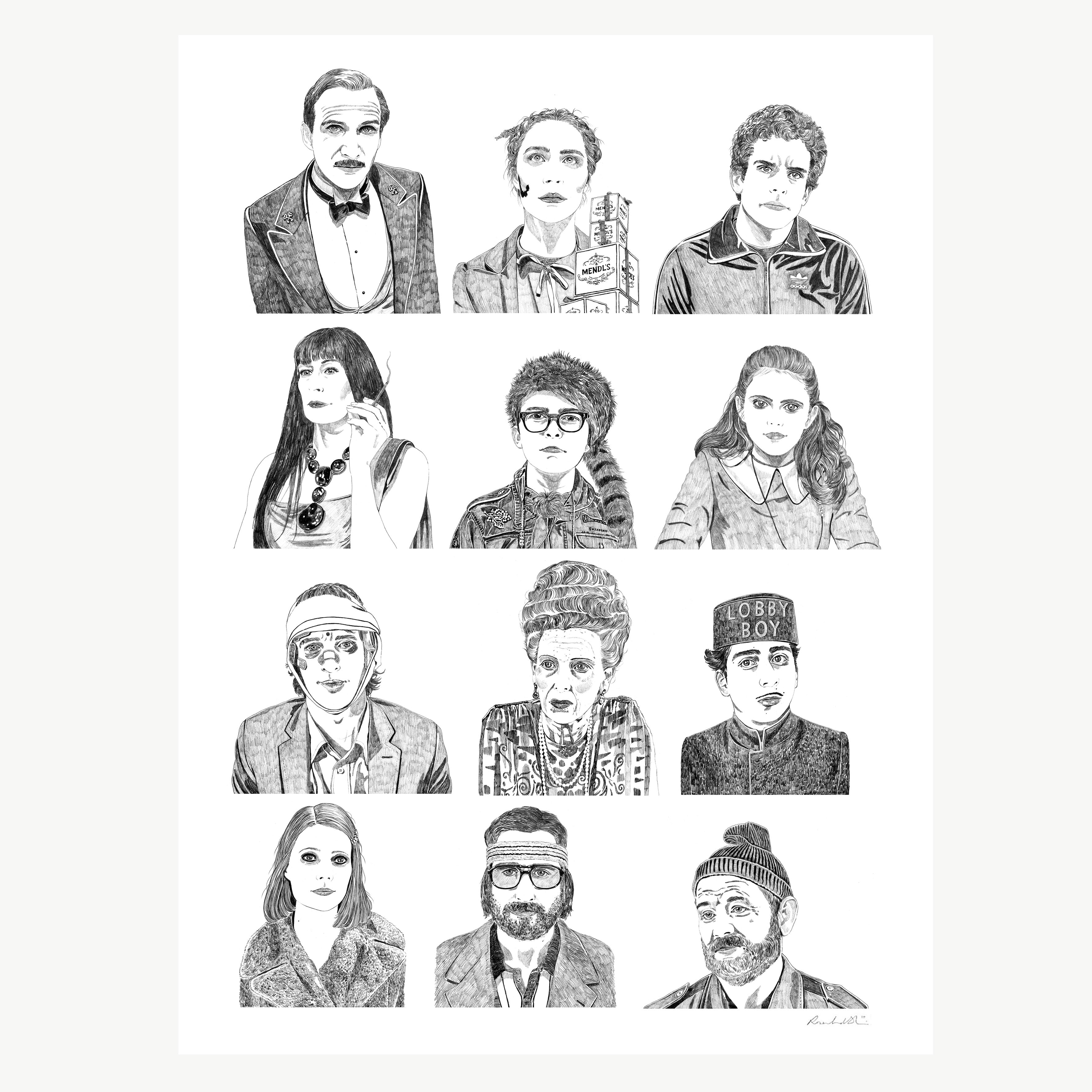 Wes Anderson Collection Print